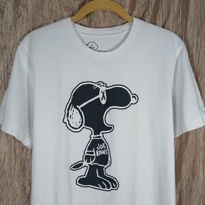 KAWS × Uniqlo × Peanuts Yawn Outline  Tee Men's Medium White Cotton Joe XX SS